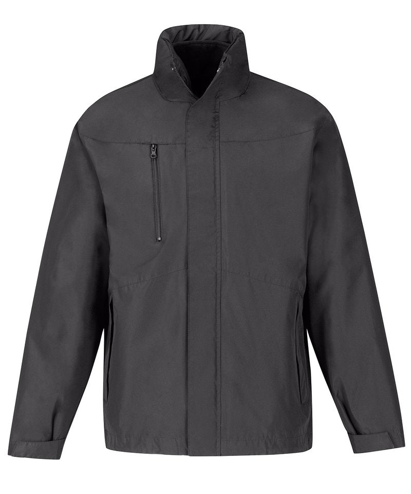 B&C Corporate 3-In-1 Jacket in Dark Grey by B & C Collection — Custom branded clothing by Print Press, featuring premium embroidery produced in our specialist print lab in the UK.