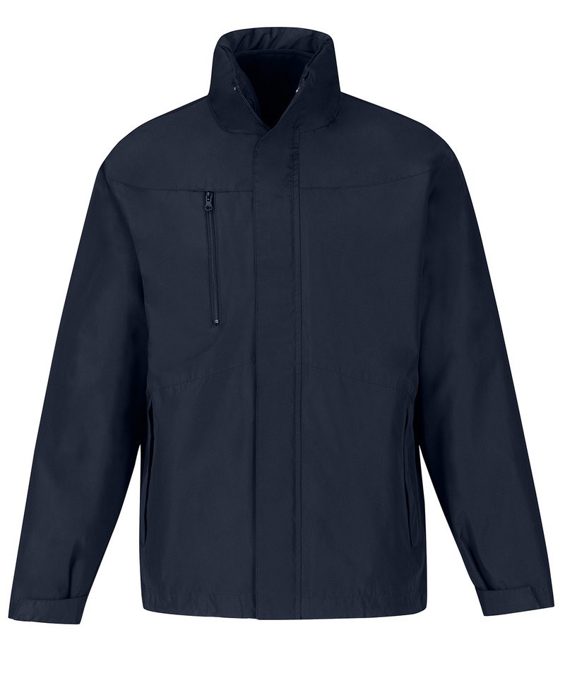 B&C Corporate 3-In-1 Jacket in Navy by B & C Collection — Custom branded clothing by Print Press, featuring premium embroidery produced in our specialist print lab in the UK.