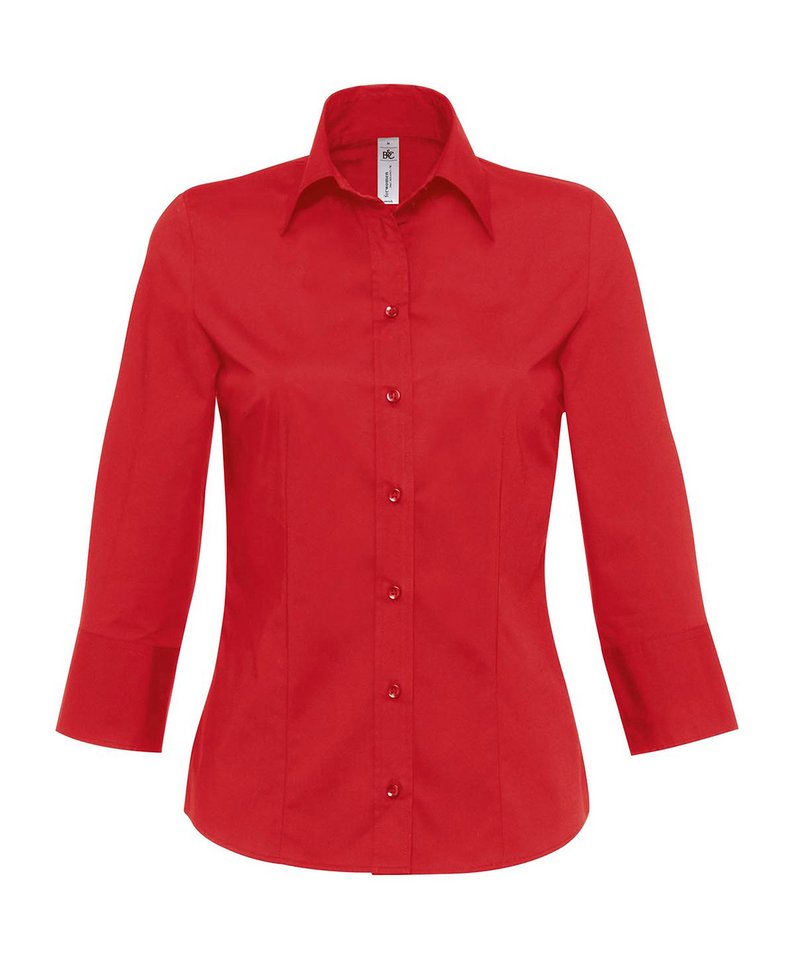B&C Milano Women's in Deep Red by B & C Collection — Custom branded clothing by Print Press, featuring premium embroidery produced in our specialist print lab in the UK.