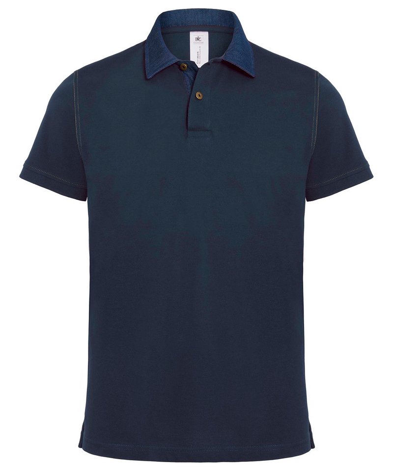 B&C Dnm Forward Men's in Denim Navy by B & C Collection — Custom branded clothing by Print Press, featuring premium embroidery produced in our specialist print lab in the UK.