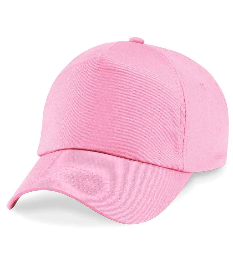 Beechfield Original 5 Panel Cap in ONE Classic Pink by Beechfield — Custom branded clothing by Print Press, featuring premium embroidery produced in our specialist print lab in the UK.