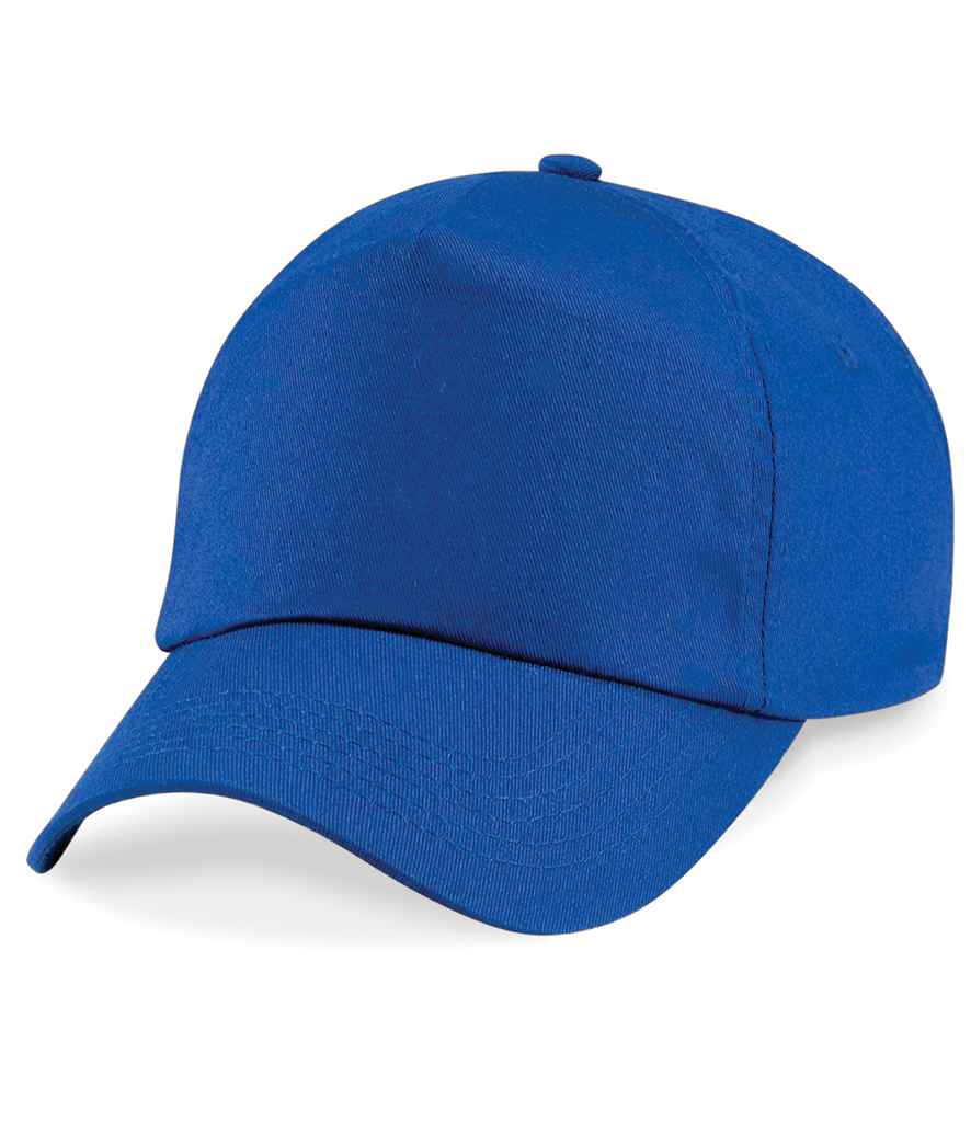 Beechfield Original 5 Panel Cap in ONE Royal Blue by Beechfield — Custom branded clothing by Print Press, featuring premium embroidery produced in our specialist print lab in the UK.