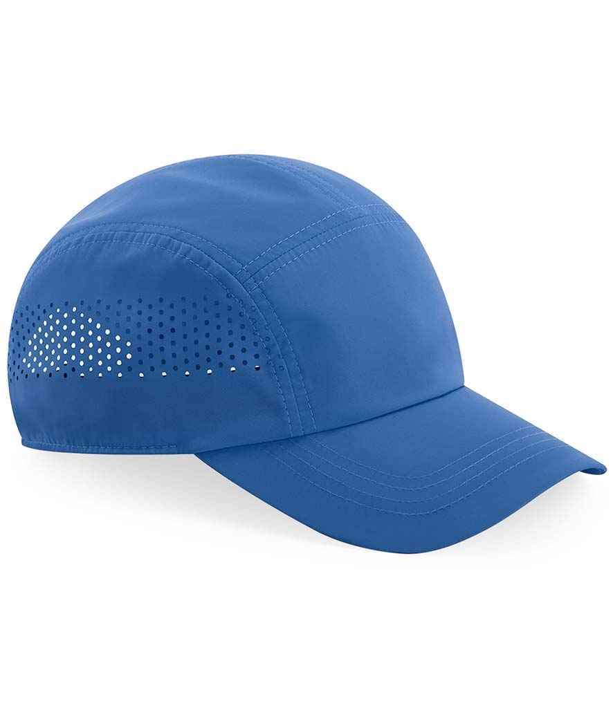 Beechfield Technical Running Cap in ONE Cobalt Blue by Beechfield — Custom branded clothing by Print Press, featuring premium embroidery produced in our specialist print lab in the UK.