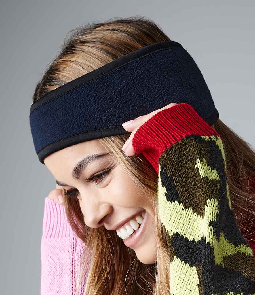 Beechfield Suprafleece® Aspen Headband in French Navy by Beechfield — Custom branded clothing by Print Press, featuring premium embroidery produced in our specialist print lab in the UK.