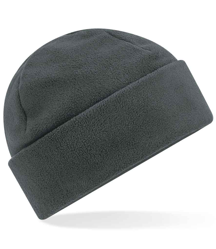Beechfield Recycled Fleece Cuffed Beanie in ONE Steel Grey by Beechfield — Custom branded clothing by Print Press, featuring premium embroidery produced in our specialist print lab in the UK.