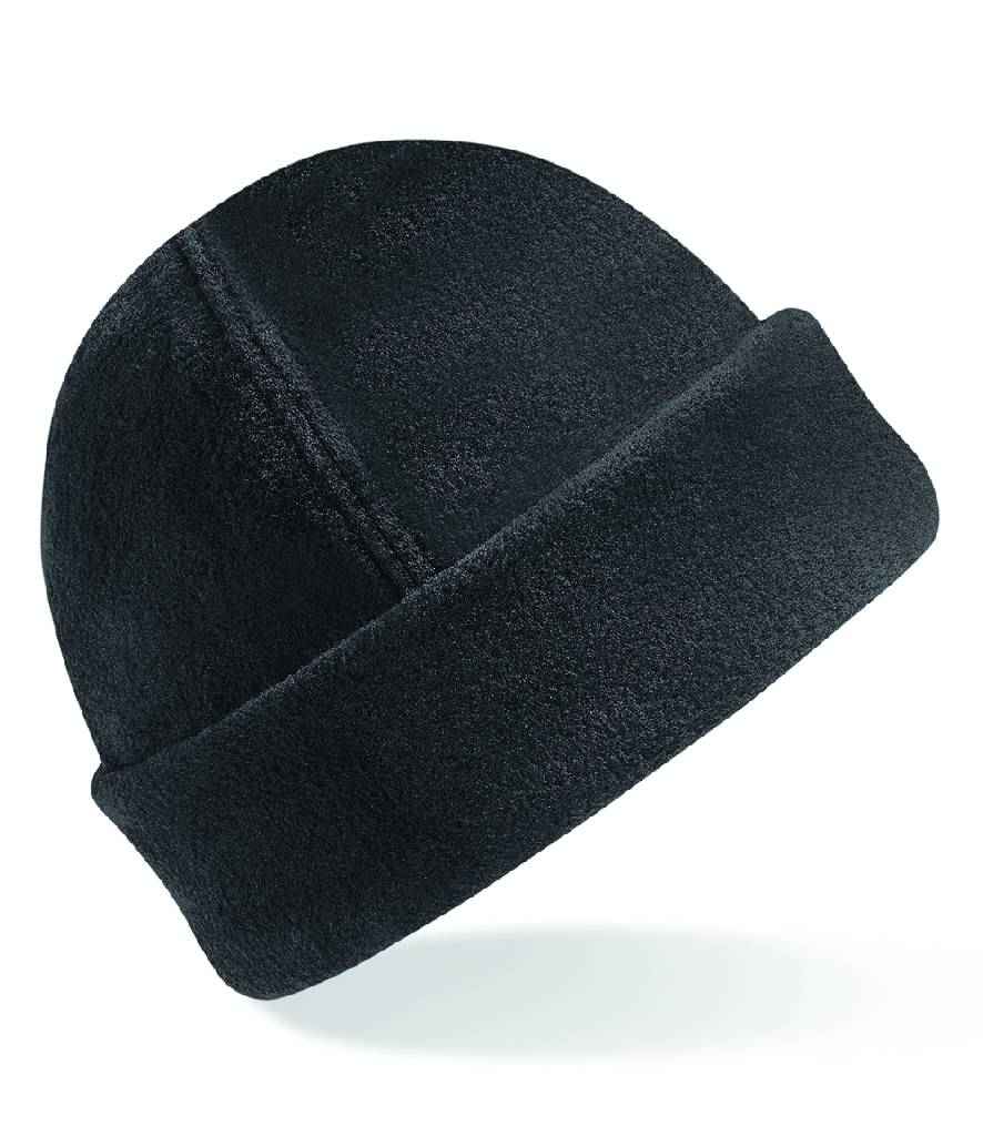 Beechfield Suprafleece® Ski Hat in ONE Black by Beechfield — Custom branded clothing by Print Press, featuring premium embroidery produced in our specialist print lab in the UK.