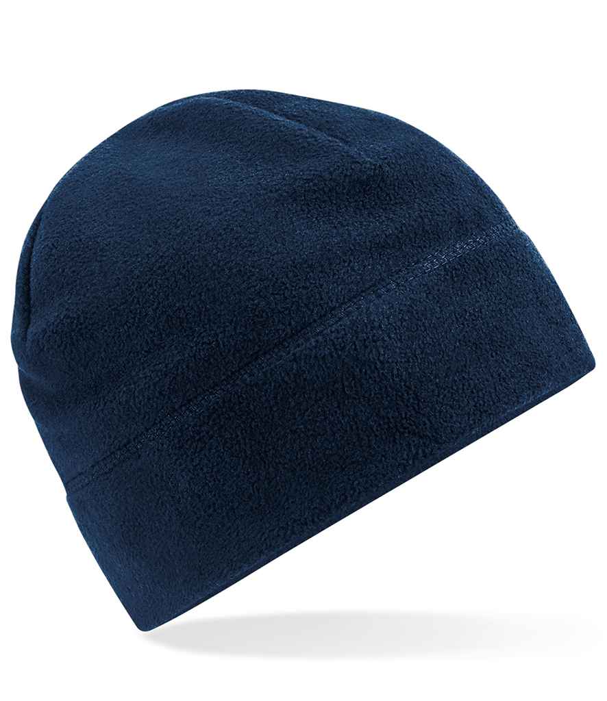 Beechfield Recycled Fleece Pull-On Beanie in ONE French Navy by Beechfield — Custom branded clothing by Print Press, featuring premium embroidery produced in our specialist print lab in the UK.