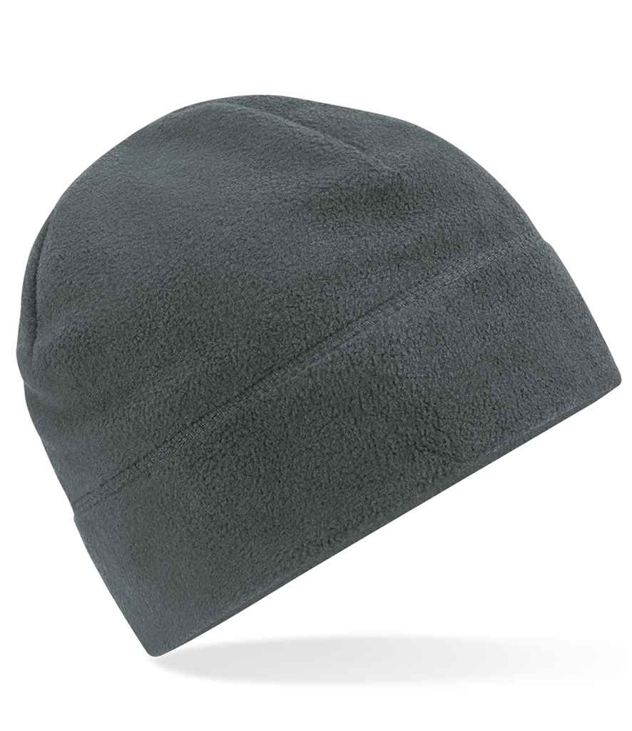 Beechfield Recycled Fleece Pull-On Beanie in ONE Steel Grey by Beechfield — Custom branded clothing by Print Press, featuring premium embroidery produced in our specialist print lab in the UK.