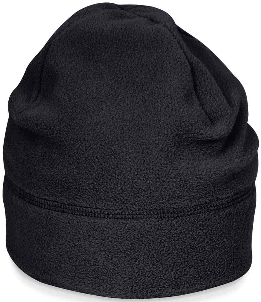 Beechfield Suprafleece® Summit Hat in Black by Beechfield — Custom branded clothing by Print Press, featuring premium embroidery produced in our specialist print lab in the UK.