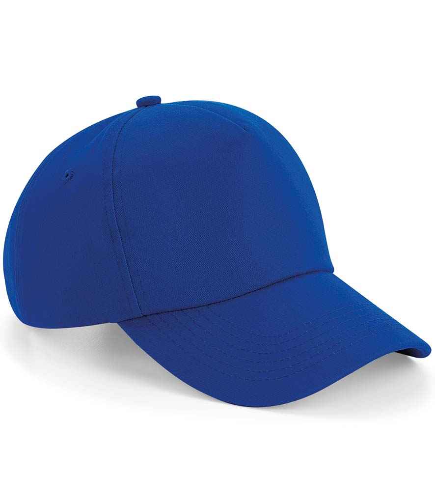 Beechfield Authentic 5 Panel Cap in ONE Bright Royal by Beechfield — Custom branded clothing by Print Press, featuring premium embroidery produced in our specialist print lab in the UK.