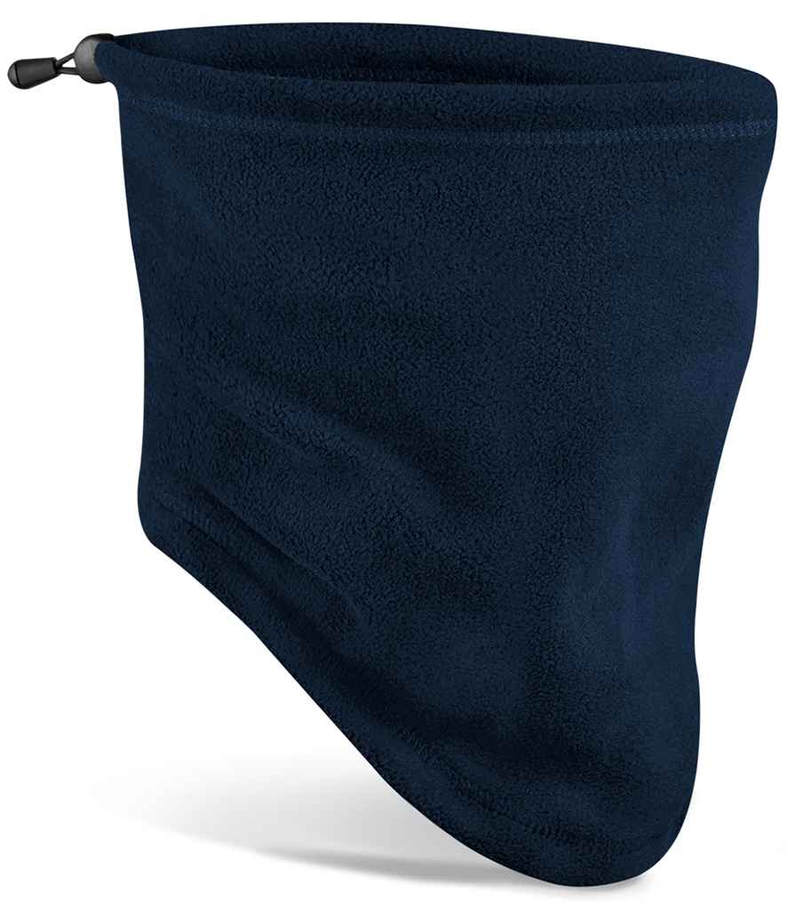 Beechfield Recycled Fleece Snood in ONE French Navy by Beechfield — Custom branded clothing by Print Press, featuring premium embroidery produced in our specialist print lab in the UK.