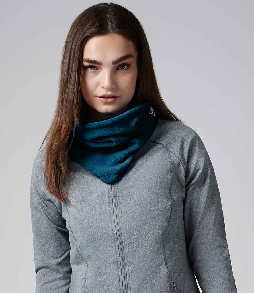 Beechfield Recycled Fleece Snood in ONE Petrol by Beechfield — Custom branded clothing by Print Press, featuring premium embroidery produced in our specialist print lab in the UK.