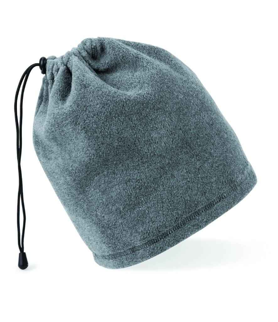 Beechfield Suprafleece® Snood/Hat Combo in ONE Charcoal by Beechfield — Custom branded clothing by Print Press, featuring premium embroidery produced in our specialist print lab in the UK.