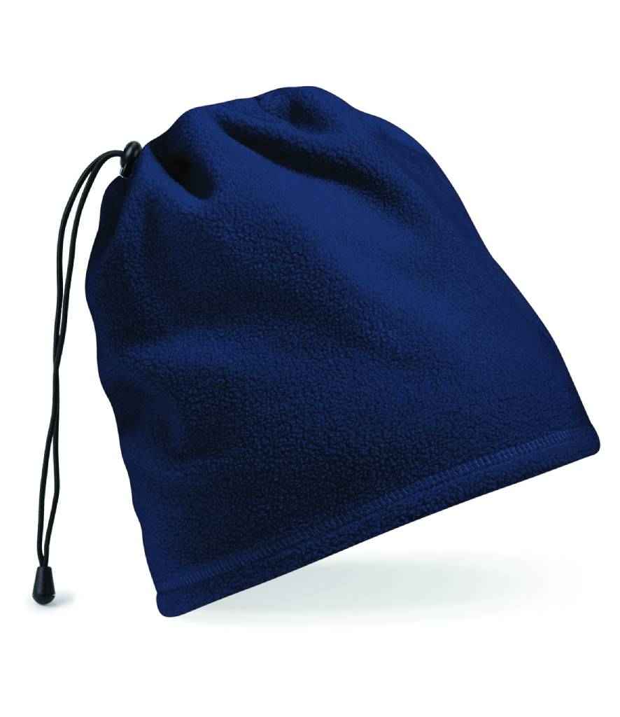 Beechfield Suprafleece® Snood/Hat Combo in ONE French Navy by Beechfield — Custom branded clothing by Print Press, featuring premium embroidery produced in our specialist print lab in the UK.