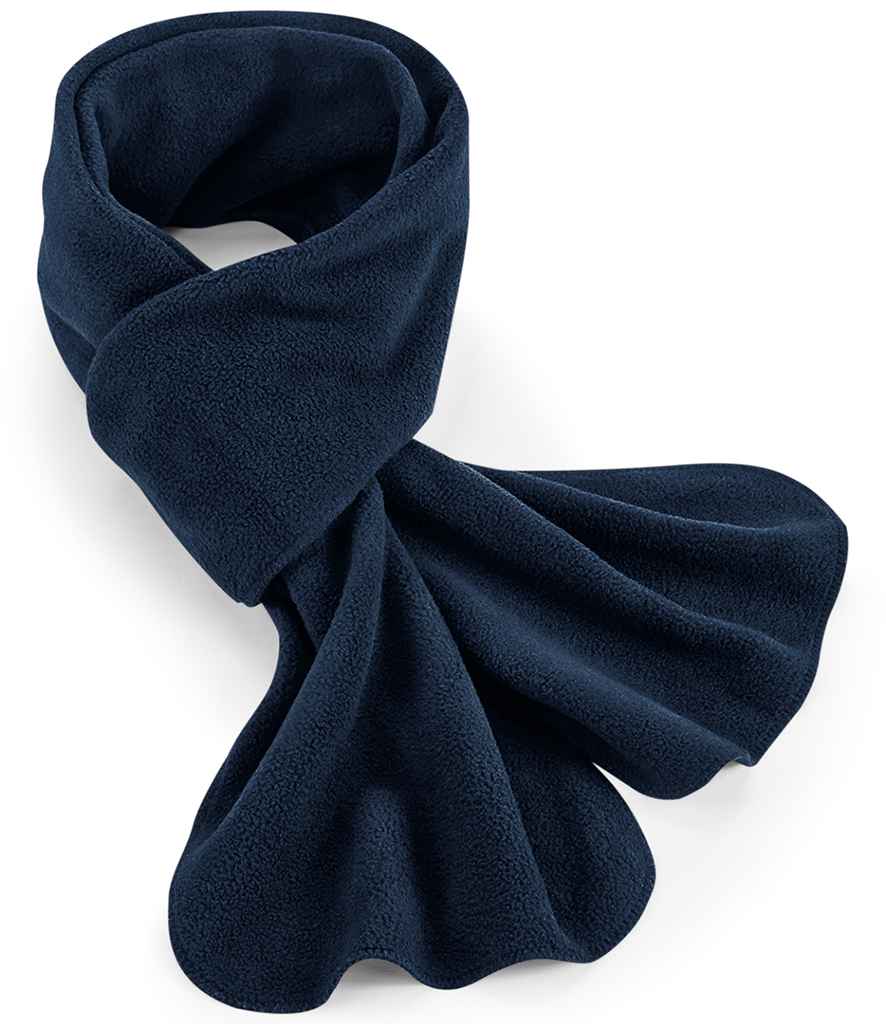 Beechfield Recycled Fleece Scarf in ONE French Navy by Beechfield — Custom branded clothing by Print Press, featuring premium embroidery produced in our specialist print lab in the UK.
