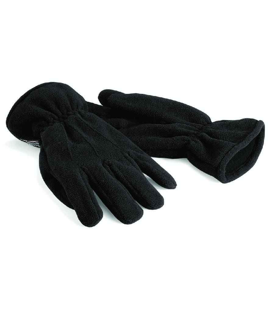 Beechfield Suprafleece® Thinsulate™ Gloves in L XL Black by Beechfield — Custom branded clothing by Print Press, featuring premium embroidery produced in our specialist print lab in the UK.
