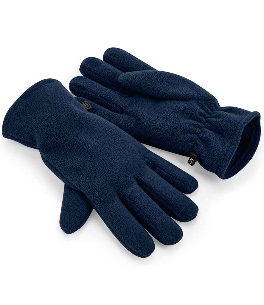 Beechfield Recycled Fleece Gloves in French Navy by Beechfield — Custom branded clothing by Print Press, featuring premium embroidery produced in our specialist print lab in the UK.