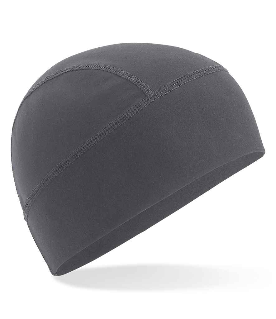 Beechfield Sports Tech Soft Shell Beanie in ONE Graphite Grey by Beechfield — Custom branded clothing by Print Press, featuring premium embroidery produced in our specialist print lab in the UK.