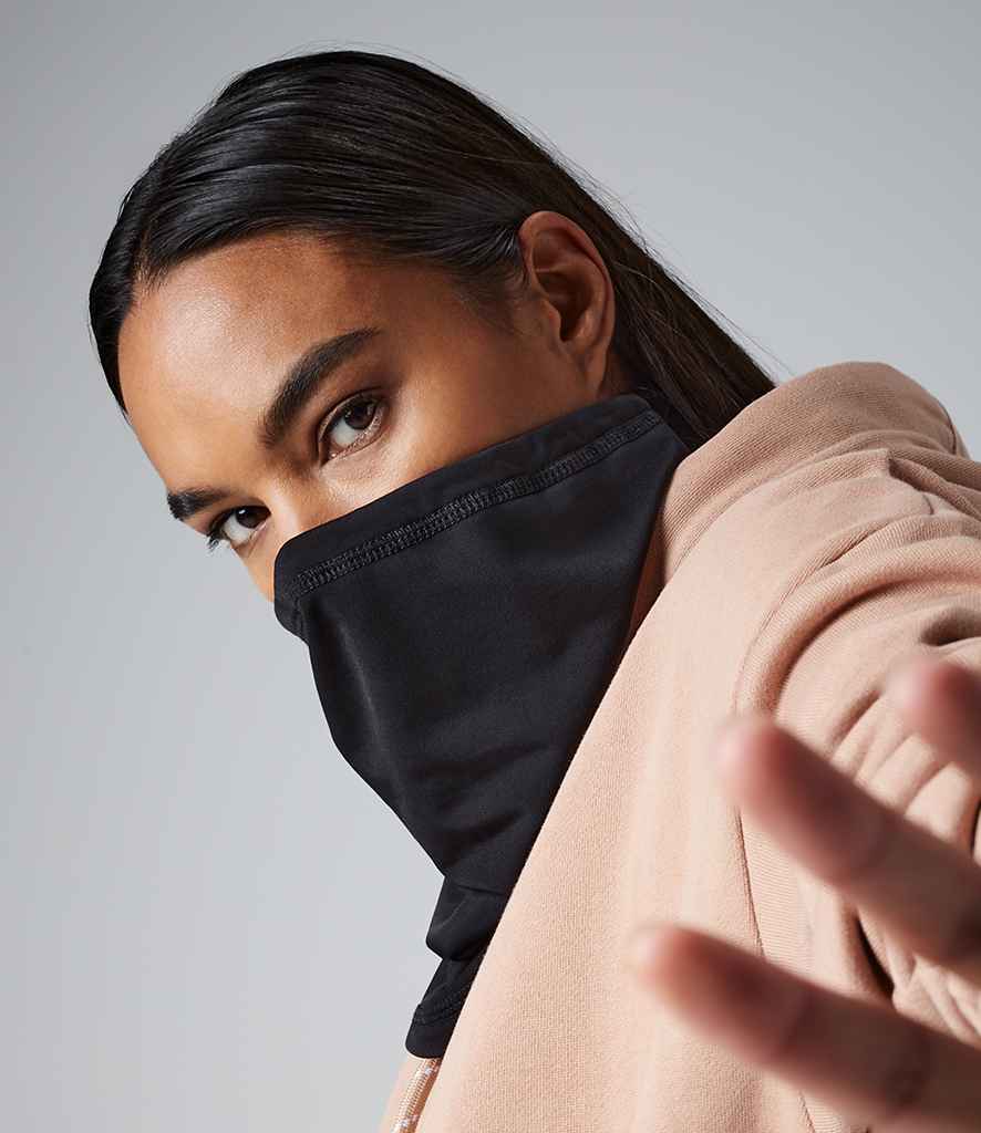 Beechfield Sports Tech Soft Shell Neck Warmer in ONE Black by Beechfield — Custom branded clothing by Print Press, featuring premium embroidery produced in our specialist print lab in the UK.