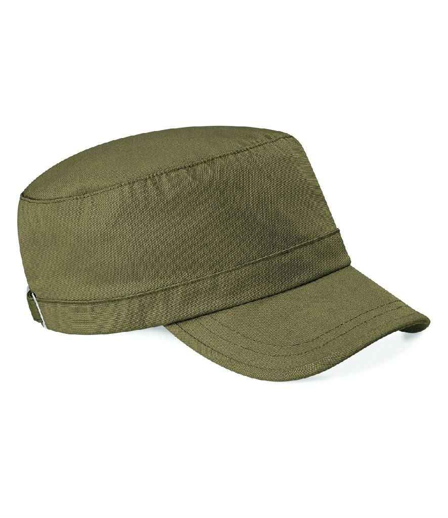 Beechfield Army Cap in ONE Khaki by Beechfield — Custom branded clothing by Print Press, featuring premium embroidery produced in our specialist print lab in the UK.