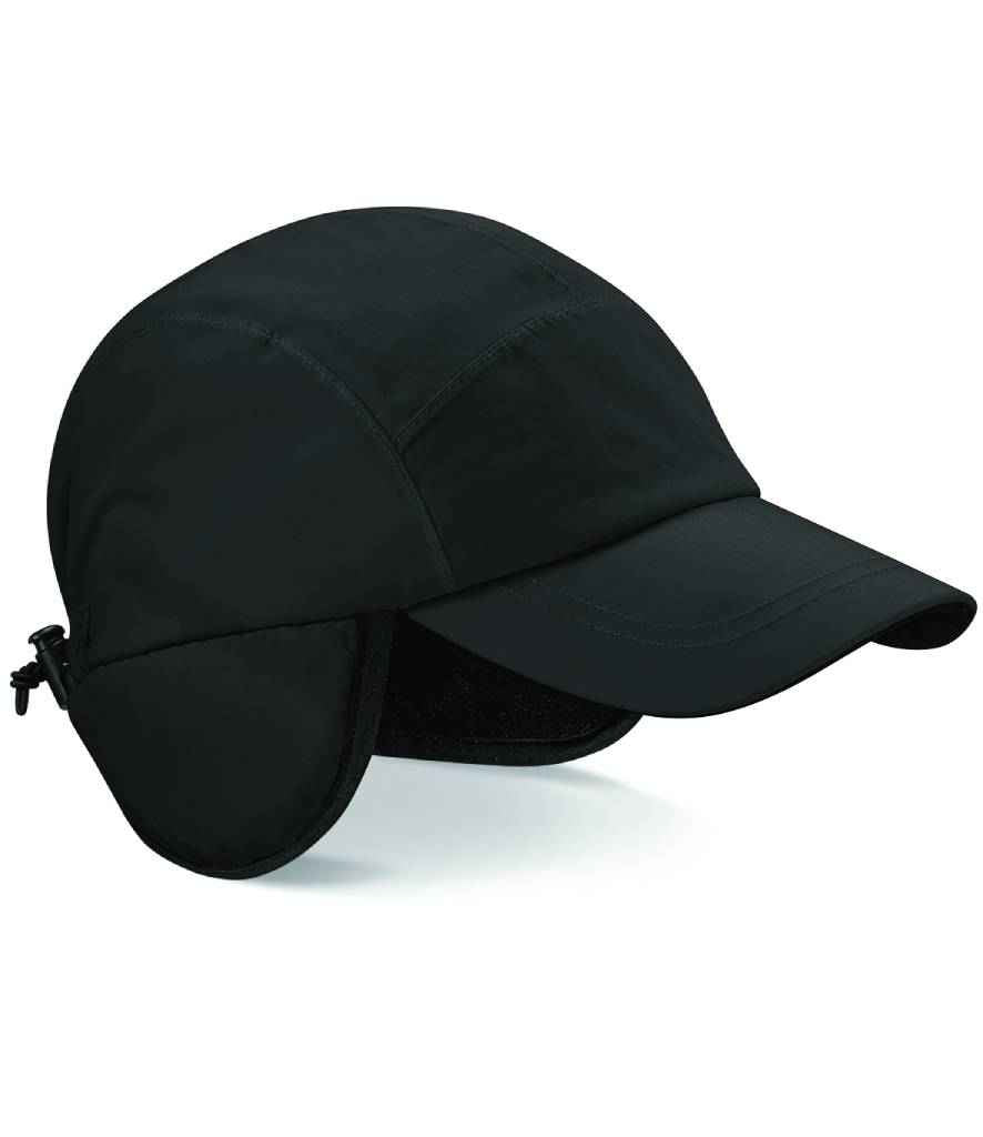 Beechfield Mountain Cap in ONE Black by Beechfield — Custom branded clothing by Print Press, featuring premium embroidery produced in our specialist print lab in the UK.