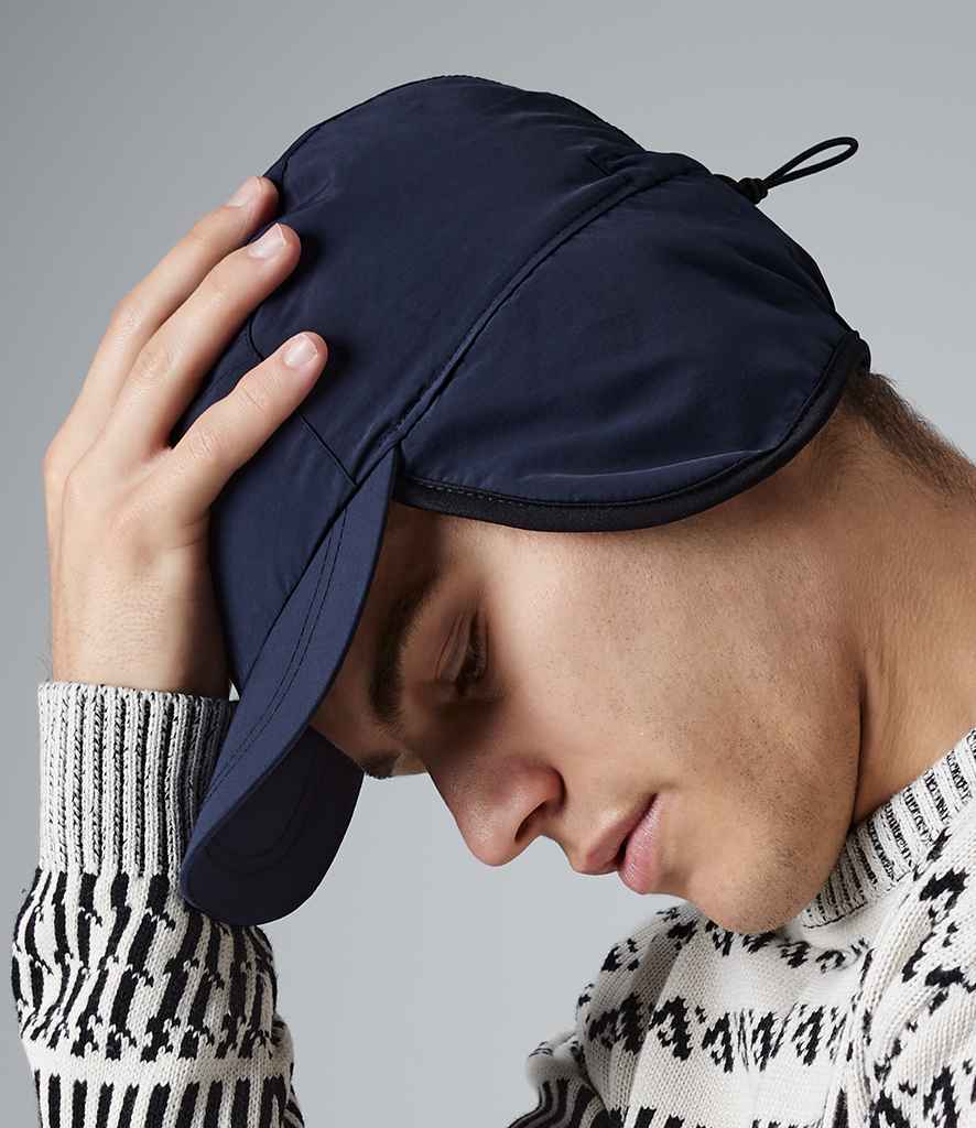 Beechfield Mountain Cap in ONE Navy by Beechfield — Custom branded clothing by Print Press, featuring premium embroidery produced in our specialist print lab in the UK.