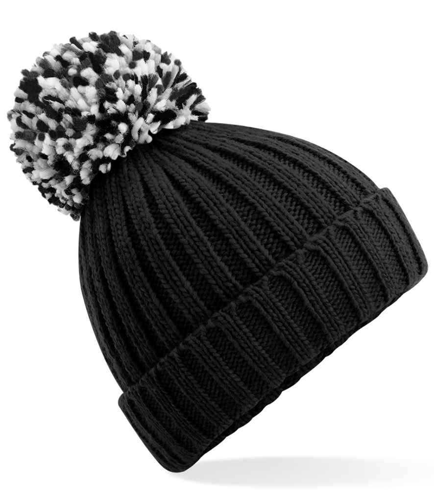 Beechfield Hygge Beanie in ONE Black by Beechfield — Custom branded clothing by Print Press, featuring premium embroidery produced in our specialist print lab in the UK.