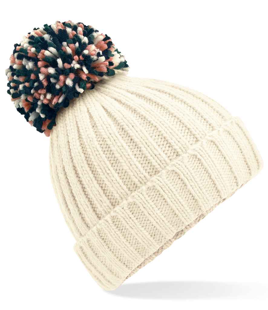 Beechfield Hygge Beanie in ONE Off White by Beechfield — Custom branded clothing by Print Press, featuring premium embroidery produced in our specialist print lab in the UK.