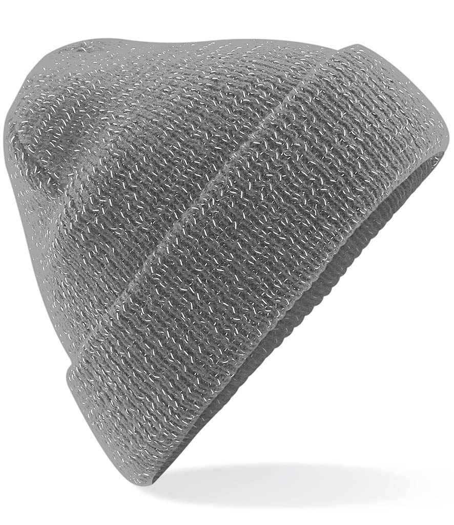 Beechfield Reflective Beanie in ONE Graphite Grey by Beechfield — Custom branded clothing by Print Press, featuring premium embroidery produced in our specialist print lab in the UK.
