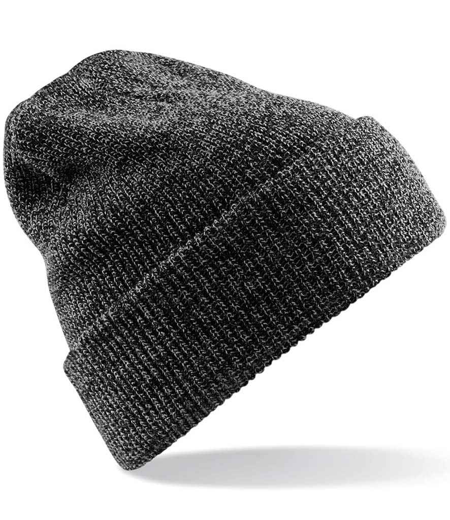Beechfield Heritage Beanie in ONE Antique Grey by Beechfield — Custom branded clothing by Print Press, featuring premium embroidery produced in our specialist print lab in the UK.