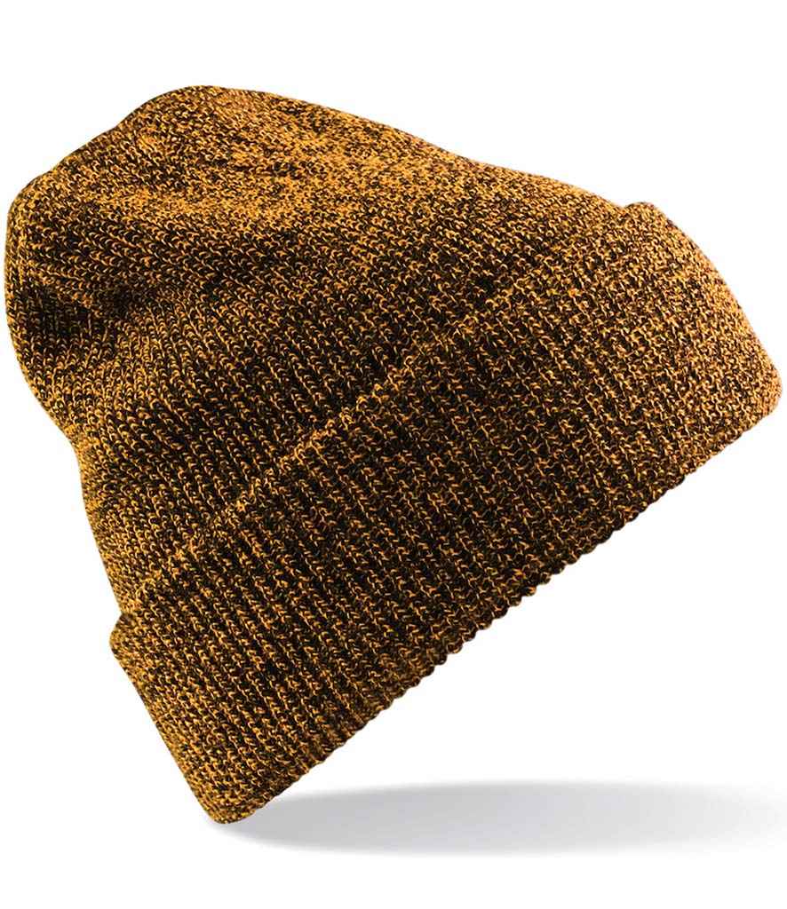 Beechfield Heritage Beanie in ONE Antique Mustard by Beechfield — Custom branded clothing by Print Press, featuring premium embroidery produced in our specialist print lab in the UK.