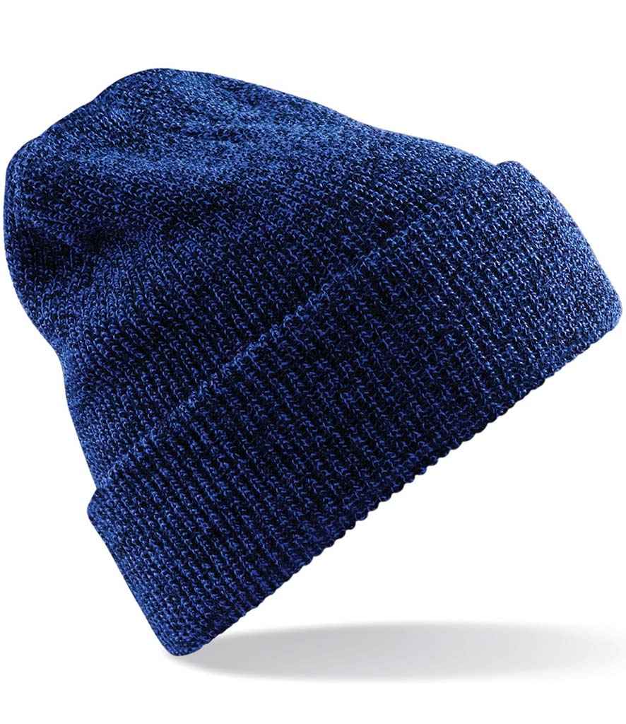 Beechfield Heritage Beanie in ONE Antique Royal by Beechfield — Custom branded clothing by Print Press, featuring premium embroidery produced in our specialist print lab in the UK.