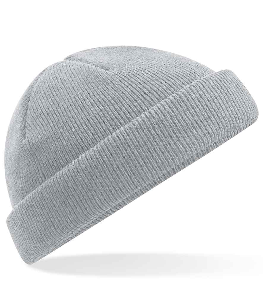 Beechfield Recycled Mini Fisherman Beanie in ONE Light Grey by Beechfield — Custom branded clothing by Print Press, featuring premium embroidery produced in our specialist print lab in the UK.