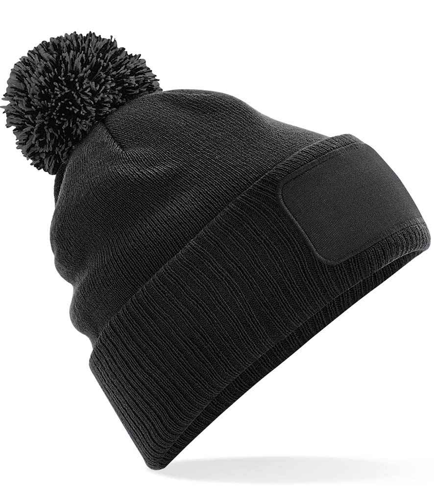 Beechfield Snowstar® Printers Beanie in ONE Black Graphite Grey by Beechfield — Custom branded clothing by Print Press, featuring premium embroidery produced in our specialist print lab in the UK.