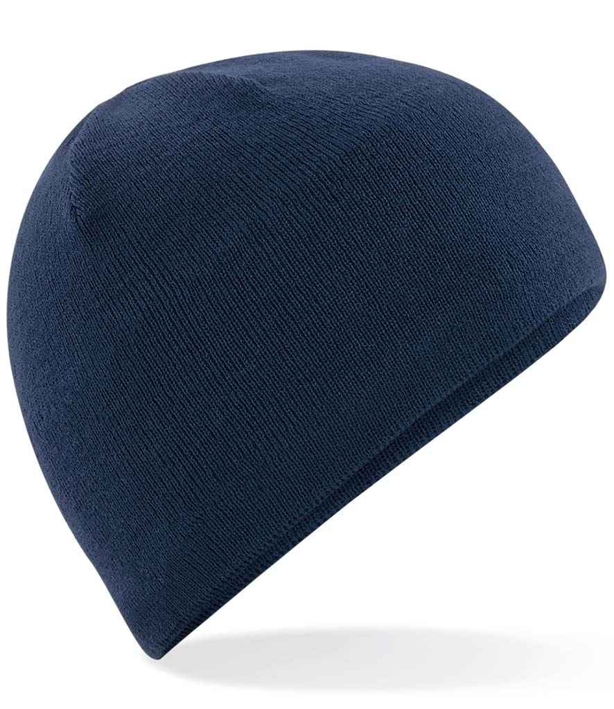 Beechfield Active Performance Beanie in ONE French Navy by Beechfield — Custom branded clothing by Print Press, featuring premium embroidery produced in our specialist print lab in the UK.
