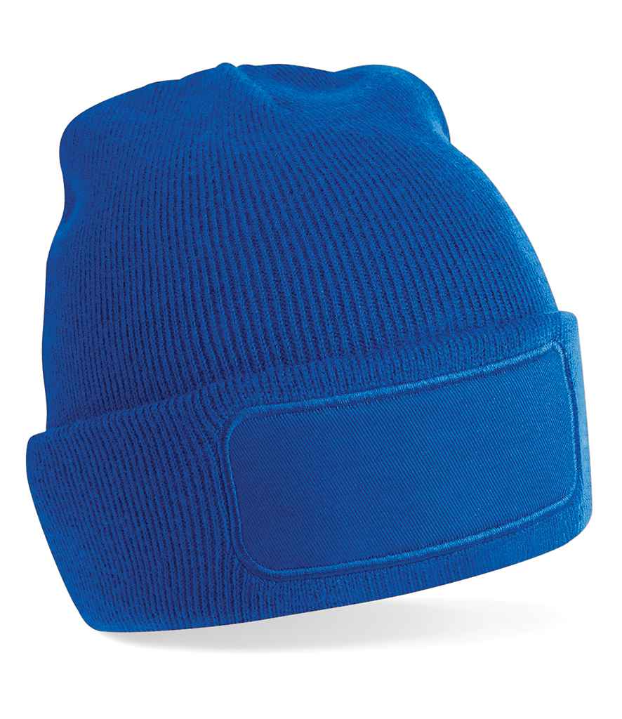 Beechfield Original Patch Beanie in ONE Bright Royal by Beechfield — Custom branded clothing by Print Press, featuring premium embroidery produced in our specialist print lab in the UK.