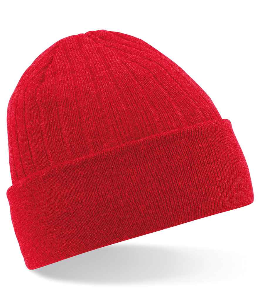 Beechfield Thinsulate™ Beanie in ONE Classic Red by Beechfield — Custom branded clothing by Print Press, featuring premium embroidery produced in our specialist print lab in the UK.