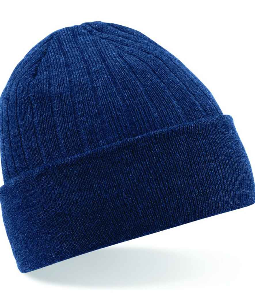 Beechfield Thinsulate™ Beanie in ONE French Navy by Beechfield — Custom branded clothing by Print Press, featuring premium embroidery produced in our specialist print lab in the UK.