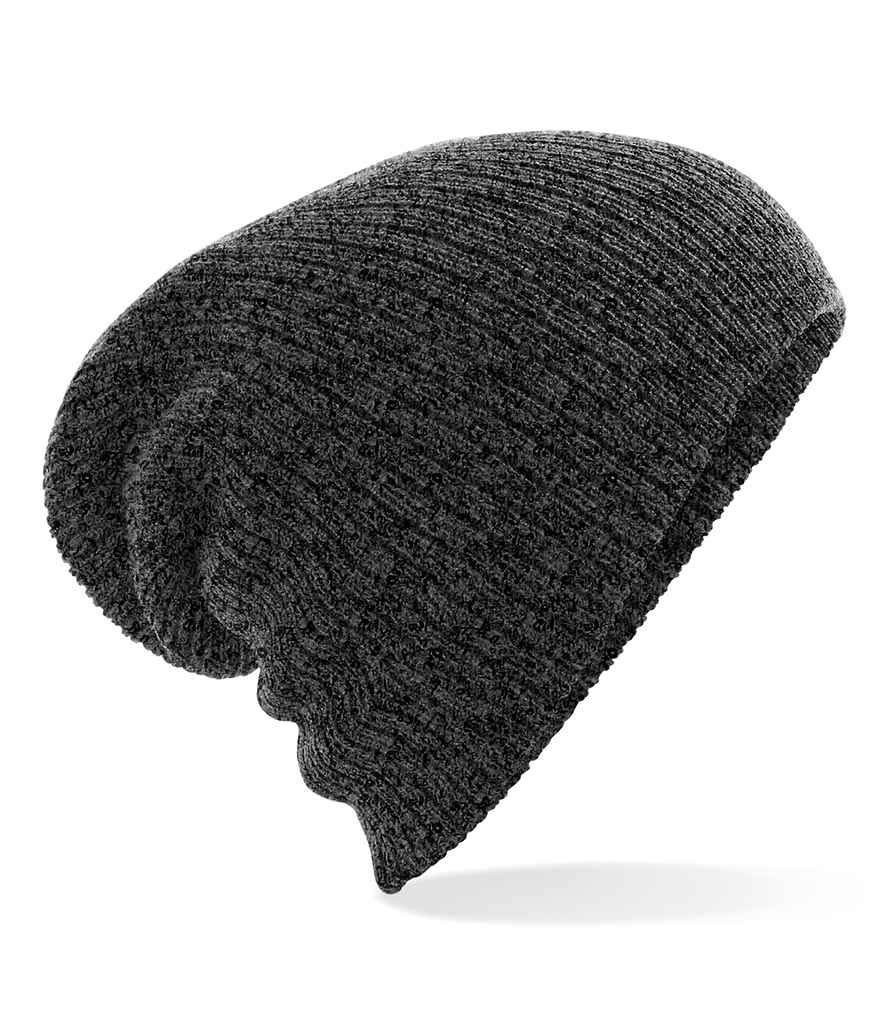 Beechfield Heavy Gauge Slouch Beanie in ONE Antique Grey by Beechfield — Custom branded clothing by Print Press, featuring premium embroidery produced in our specialist print lab in the UK.