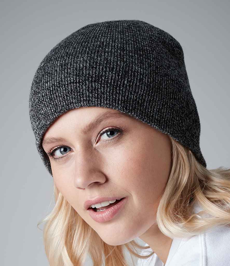 Beechfield Original Pull-On Beanie in ONE Antique Grey by Beechfield — Custom branded clothing by Print Press, featuring premium embroidery produced in our specialist print lab in the UK.