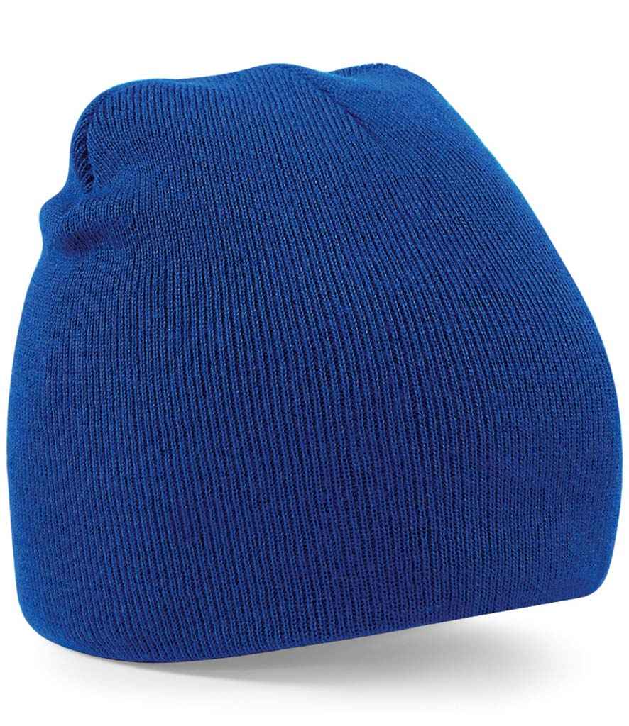 Beechfield Original Pull-On Beanie in ONE Bright Royal by Beechfield — Custom branded clothing by Print Press, featuring premium embroidery produced in our specialist print lab in the UK.