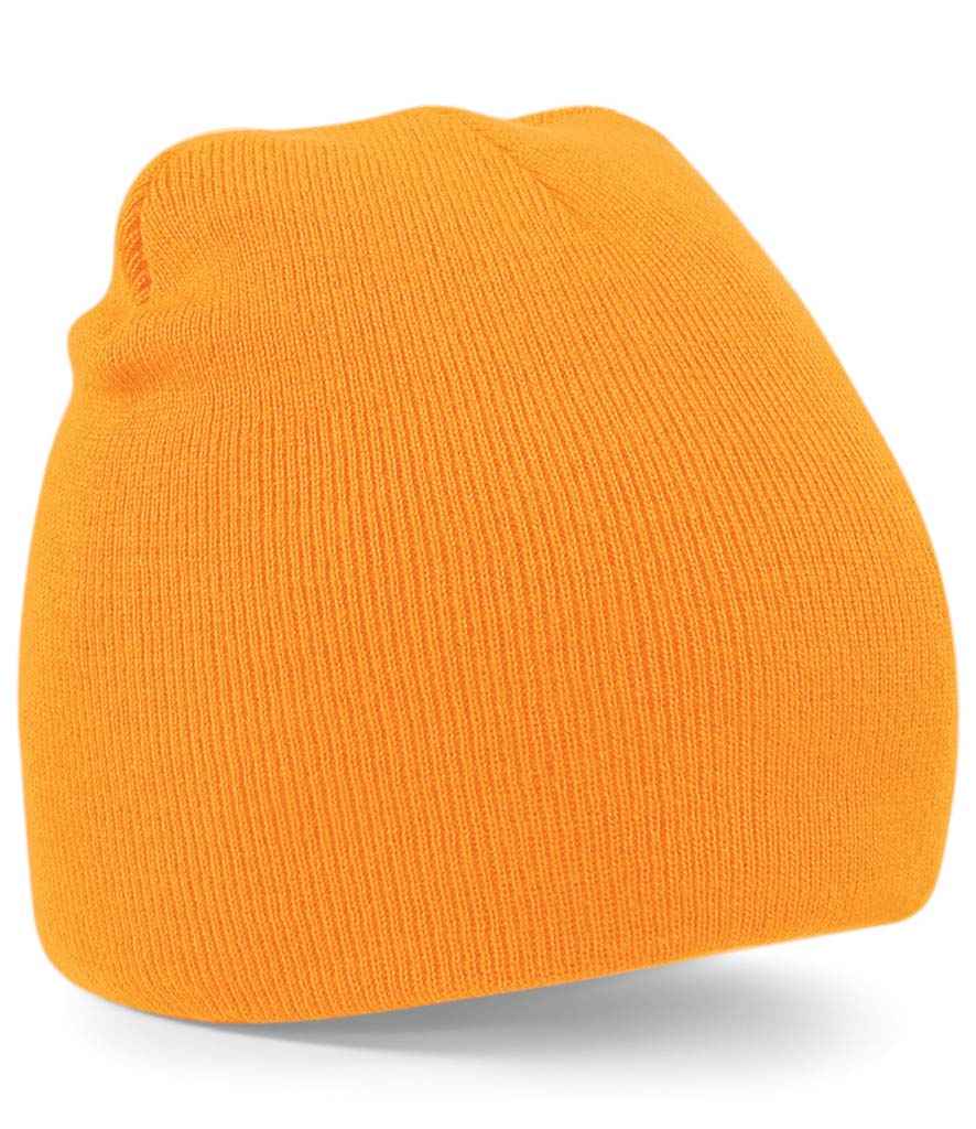 Beechfield Original Pull-On Beanie in ONE Fluorescent Orange by Beechfield — Custom branded clothing by Print Press, featuring premium embroidery produced in our specialist print lab in the UK.