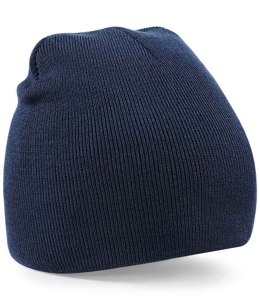 Beechfield Original Pull-On Beanie in ONE French Navy by Beechfield — Custom branded clothing by Print Press, featuring premium embroidery produced in our specialist print lab in the UK.