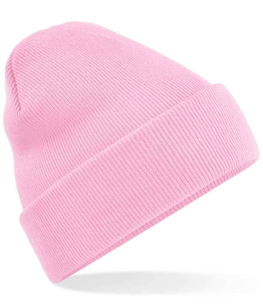 Beechfield Original Cuffed Beanie in ONE Classic Pink by Beechfield — Custom branded clothing by Print Press, featuring premium embroidery produced in our specialist print lab in the UK.
