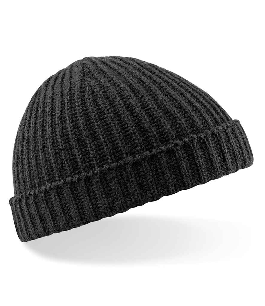 Beechfield Trawler Beanie in ONE Black by Beechfield — Custom branded clothing by Print Press, featuring premium embroidery produced in our specialist print lab in the UK.