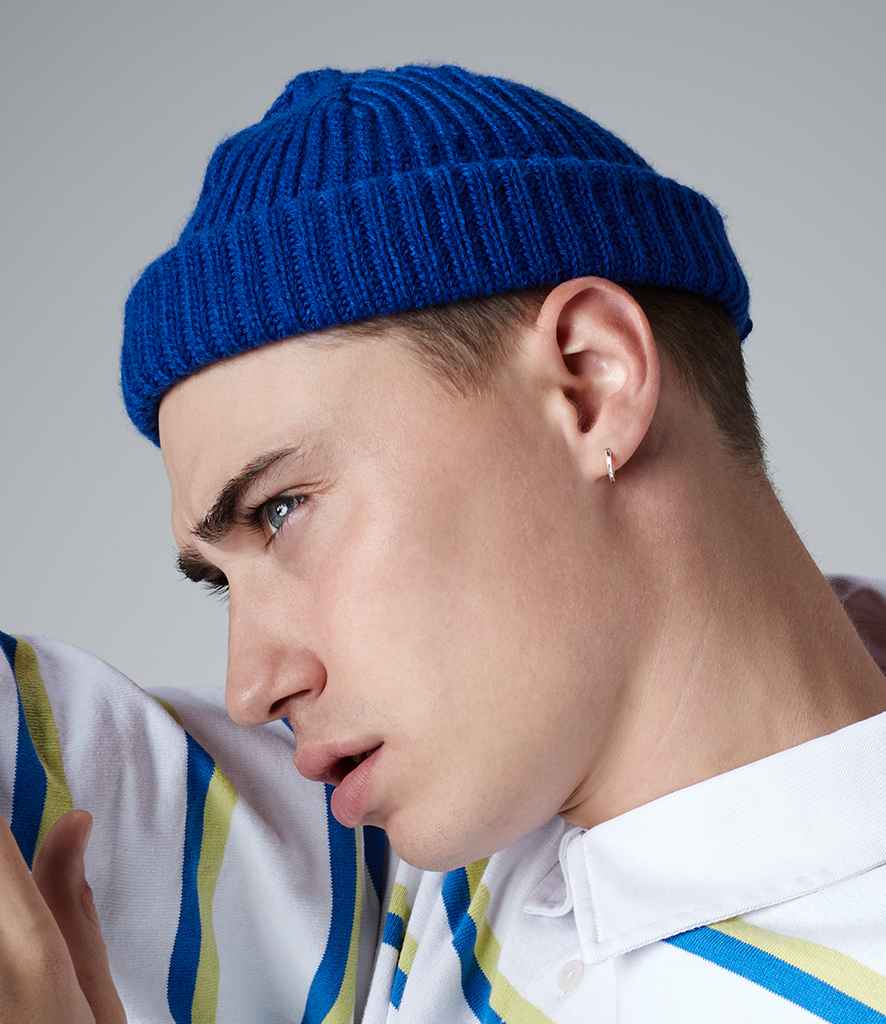 Beechfield Trawler Beanie in ONE Bright Royal by Beechfield — Custom branded clothing by Print Press, featuring premium embroidery produced in our specialist print lab in the UK.