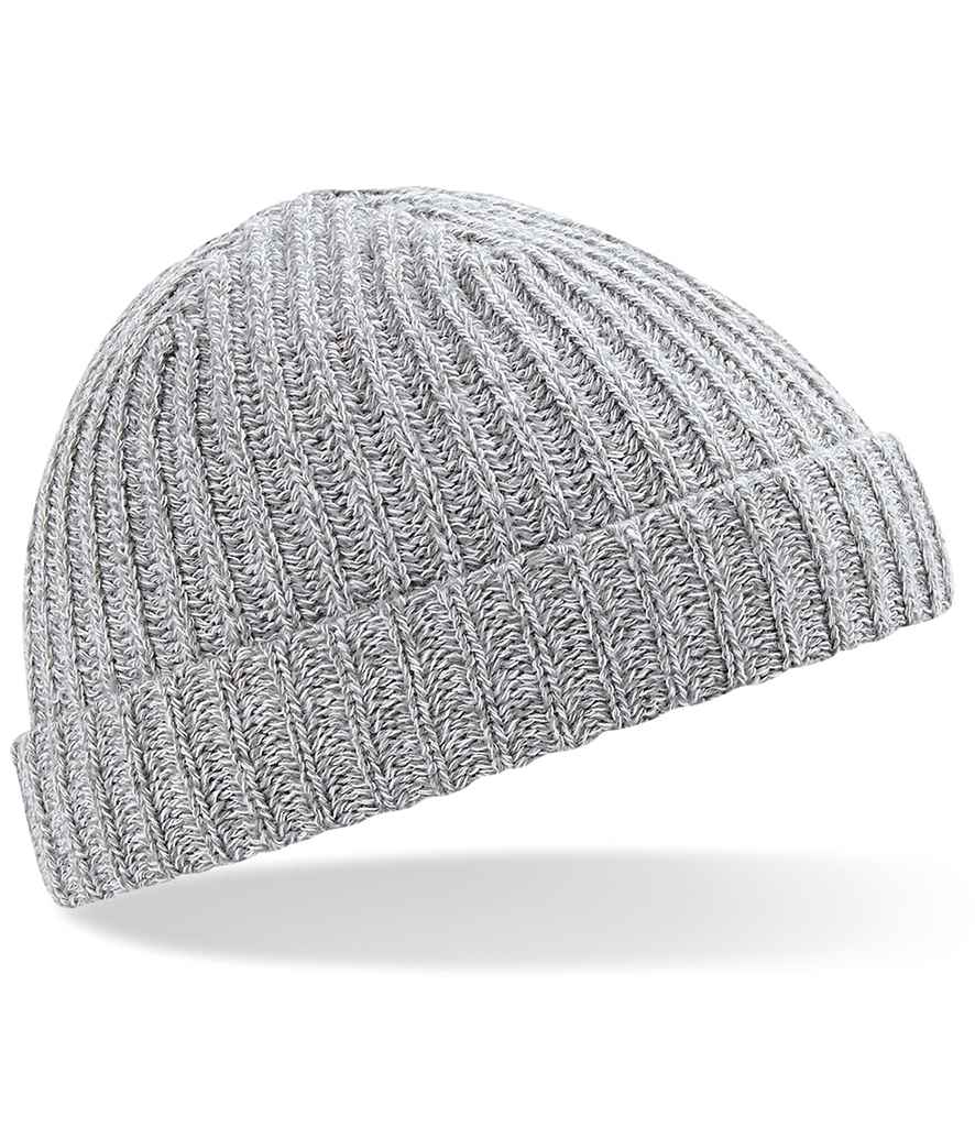 Beechfield Trawler Beanie in ONE Heather Grey by Beechfield — Custom branded clothing by Print Press, featuring premium embroidery produced in our specialist print lab in the UK.