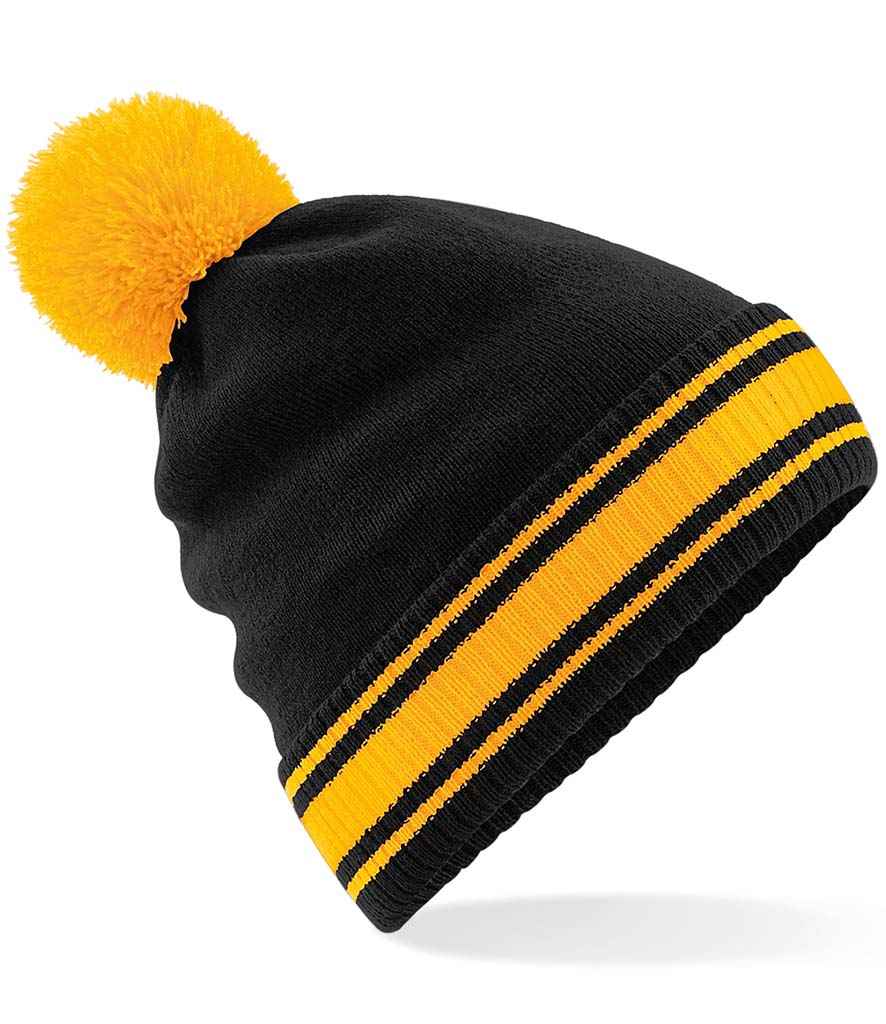 Beechfield Stadium Beanie in ONE Black Gold by Beechfield — Custom branded clothing by Print Press, featuring premium embroidery produced in our specialist print lab in the UK.