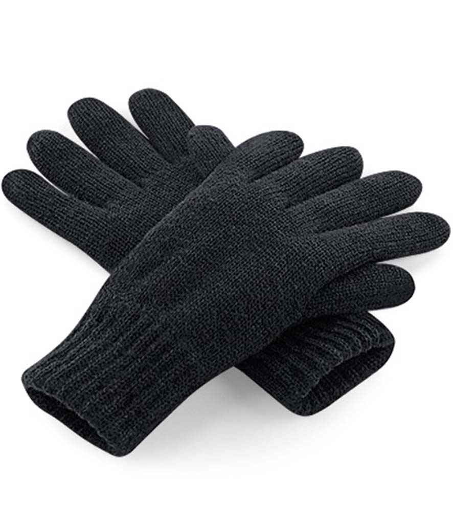 Beechfield Classic Thinsulate™ Gloves in S M Black by Beechfield — Custom branded clothing by Print Press, featuring premium embroidery produced in our specialist print lab in the UK.
