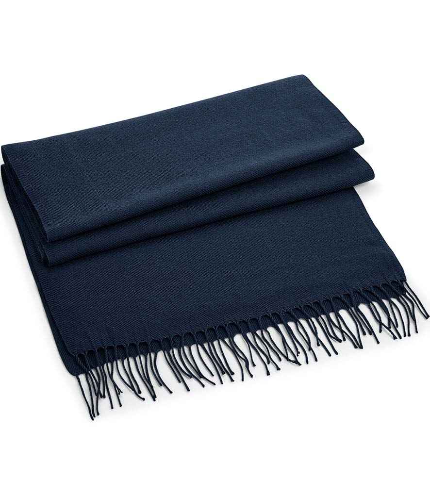 Beechfield Classic Woven Scarf in ONE French Navy by Beechfield — Custom branded clothing by Print Press, featuring premium embroidery produced in our specialist print lab in the UK.